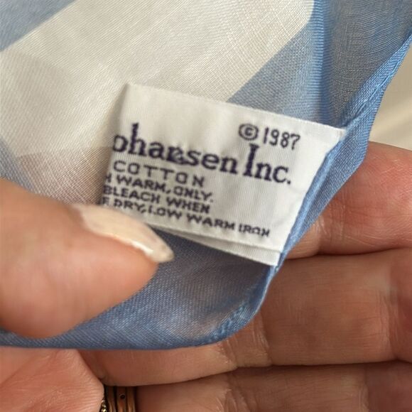 Vintage 1987 Ginnie Johansen Large Thin Cotton Architectural Print Scarf - Picture 7 of 9